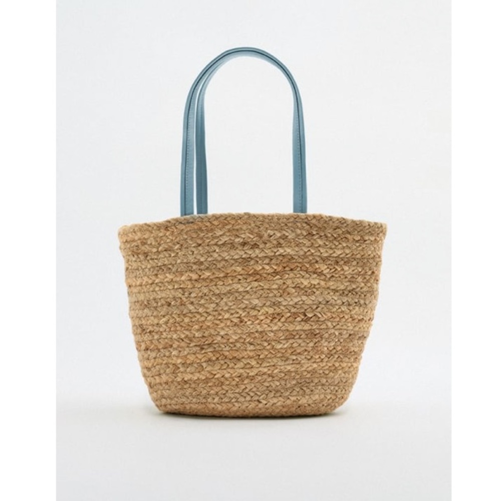 Zara Jute Mini Tote Bag